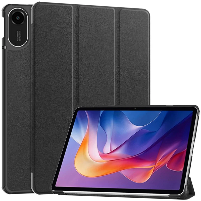 For Xiaomi Redmi Pad 2 11 Case Anti-Drop Leather Stand Tablet Cover - Black - 1