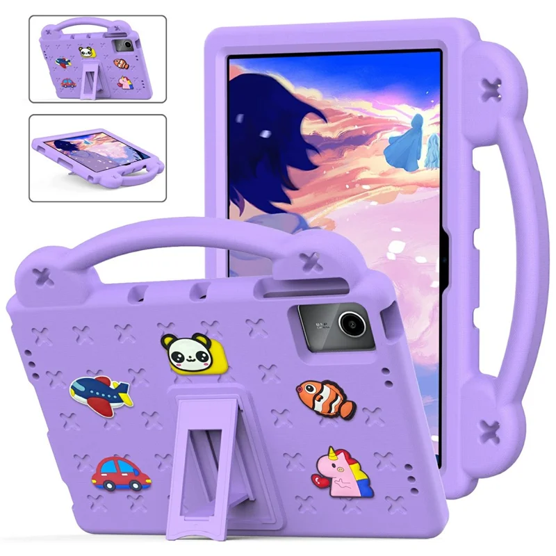 For Huawei MatePad SE 11 / Lenovo Tab M11 / Xiaoxin Pad 11 2024 / Xiaomi Redmi Pad SE Case EVA Tablet Cover - Purple - 1