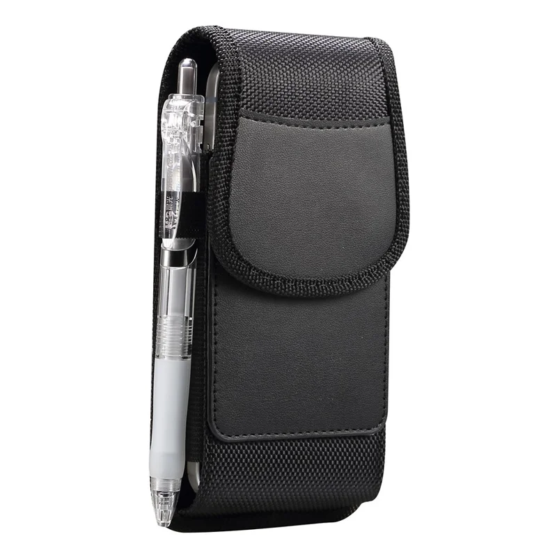 6.7 / 6.9 inch Phone Case Holster for iPhone 17 Pro Max / 16 Plus / 16 Pro Max / Samsung Galaxy S26 Ultra / S25 Ultra Magnetic Oxford Fabric Belt Clip Waist Bag with Card Slot - 2