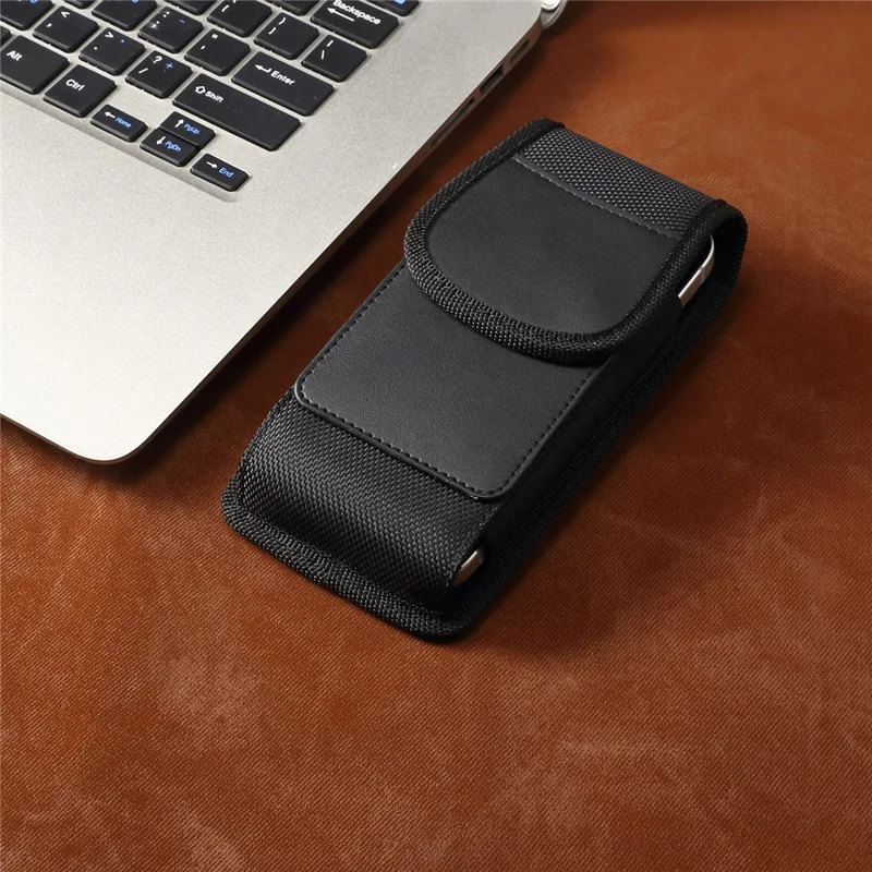 6.7 / 6.9 inch Phone Case Holster for iPhone 17 Pro Max / 16 Plus / 16 Pro Max / Samsung Galaxy S26 Ultra / S25 Ultra Magnetic Oxford Fabric Belt Clip Waist Bag with Card Slot - 9