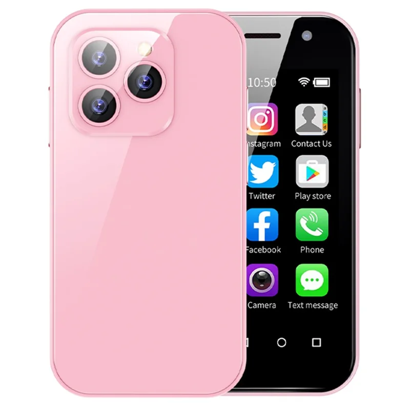 SOYES XS14 Pro Android Mobile Phone 3GB+32GB 3.0'' 4G Dual Sim Mini Smartphone - Pink - 1
