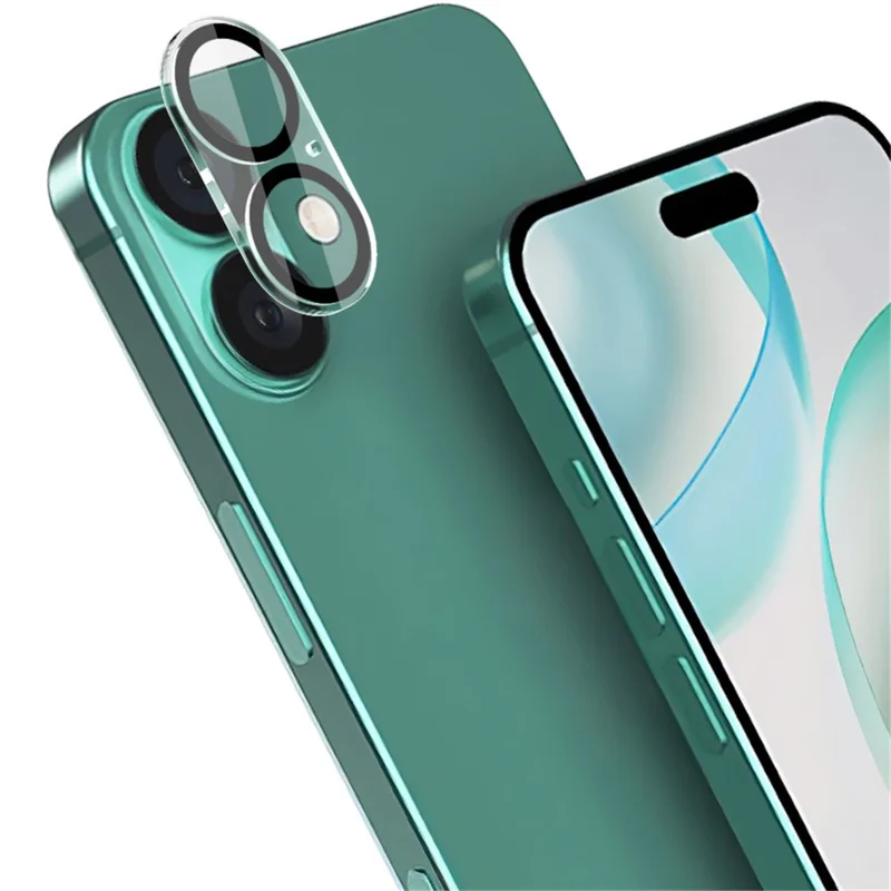 IMAK For iPhone 16 / 16 Plus Camera Lens Film Acrylic Lens Cap + Tempered Glass Lens Film - 4
