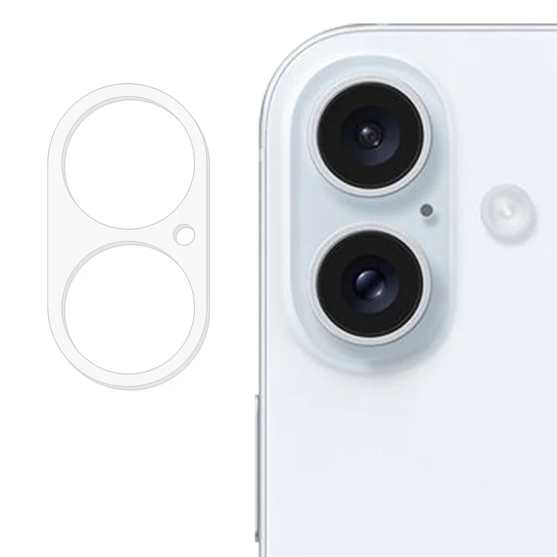 For iPhone 16 / 16 Plus Camera Lens Protector 9H Tempered Glass Back Lens Film - 1
