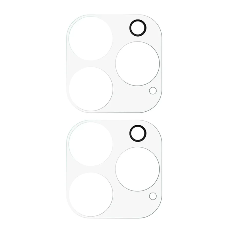 2Pcs For iPhone 16 Pro / 16 Pro Max Camera Lens Protector 3D Arc Edge Tempered Glass Lens Film - 2