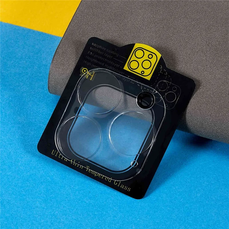 2Pcs For iPhone 16 Pro / 16 Pro Max Camera Lens Protector 3D Arc Edge Tempered Glass Lens Film - 4