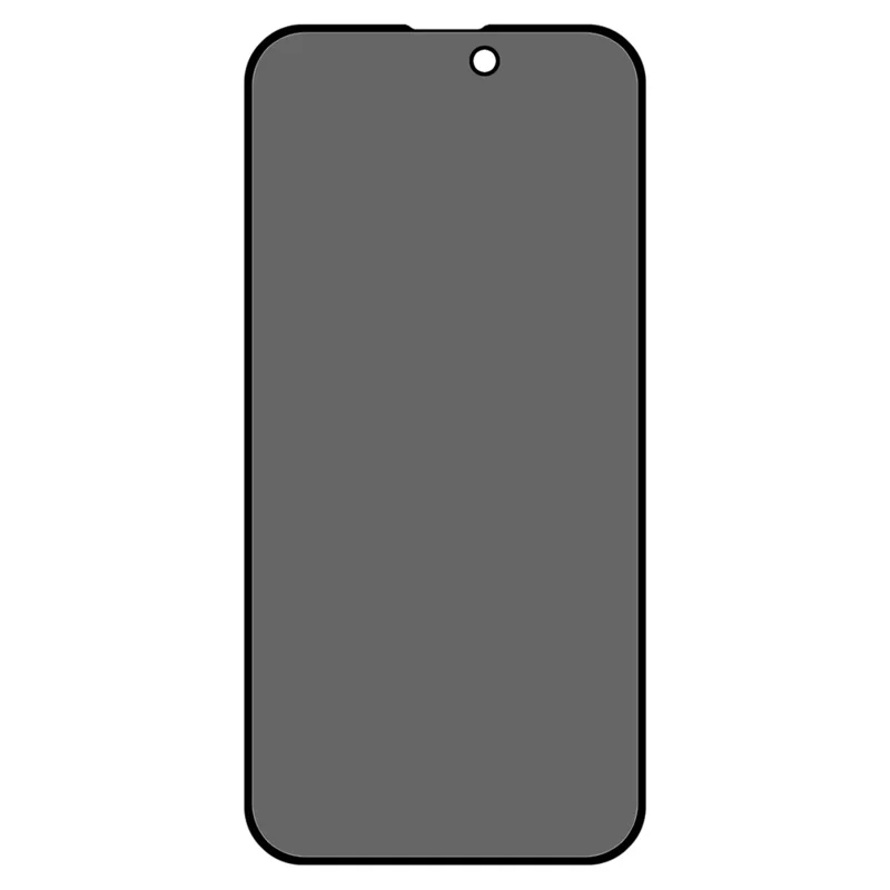For iPhone 16 Screen Protector Full Coverage Anti-Spy Silk Printing Tempered Glass Film - 2