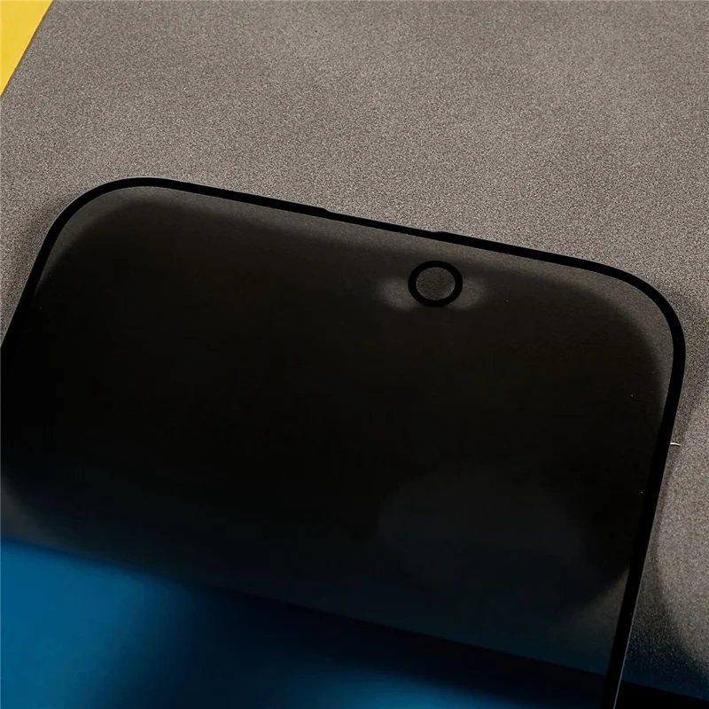 For iPhone 16 Plus Screen Protector Full Coverage Anti-Spy Silk Printing Tempered Glass Film - 4