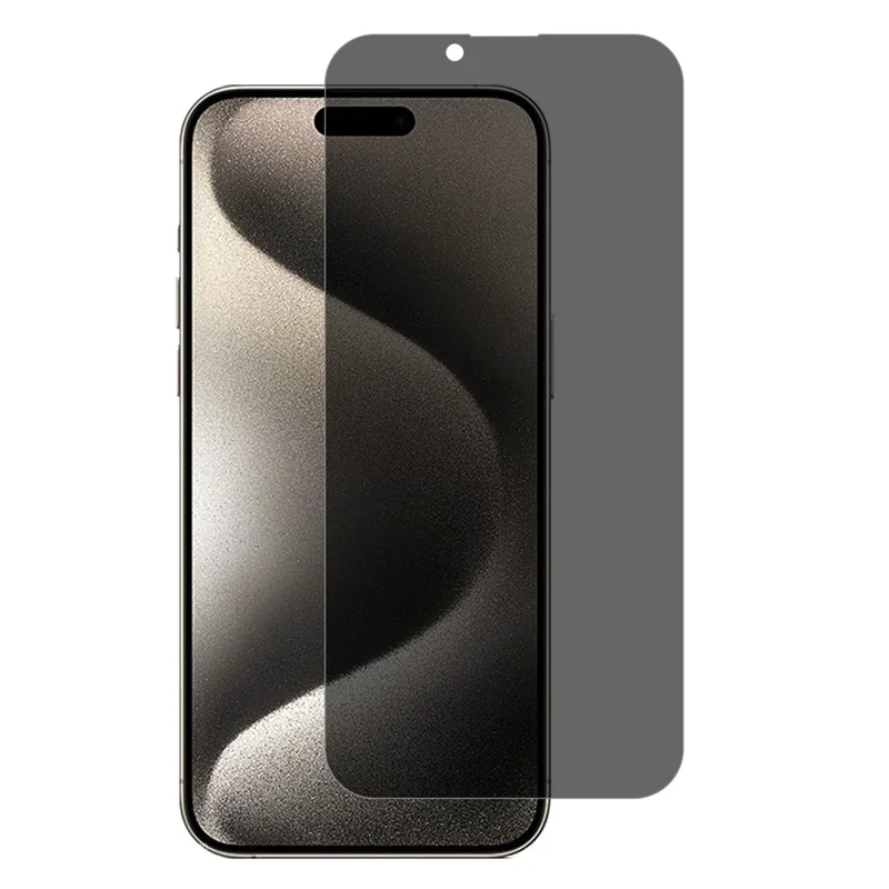 For iPhone 16 Pro Tempered Glass Screen Protector Anti-Spy Full Coverage Screen Film - 1