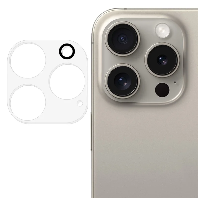 For iPhone 16 Pro / 16 Pro Max Camera Lens Protector Tempered Glass Cell Phone Clear Lens Film - 1