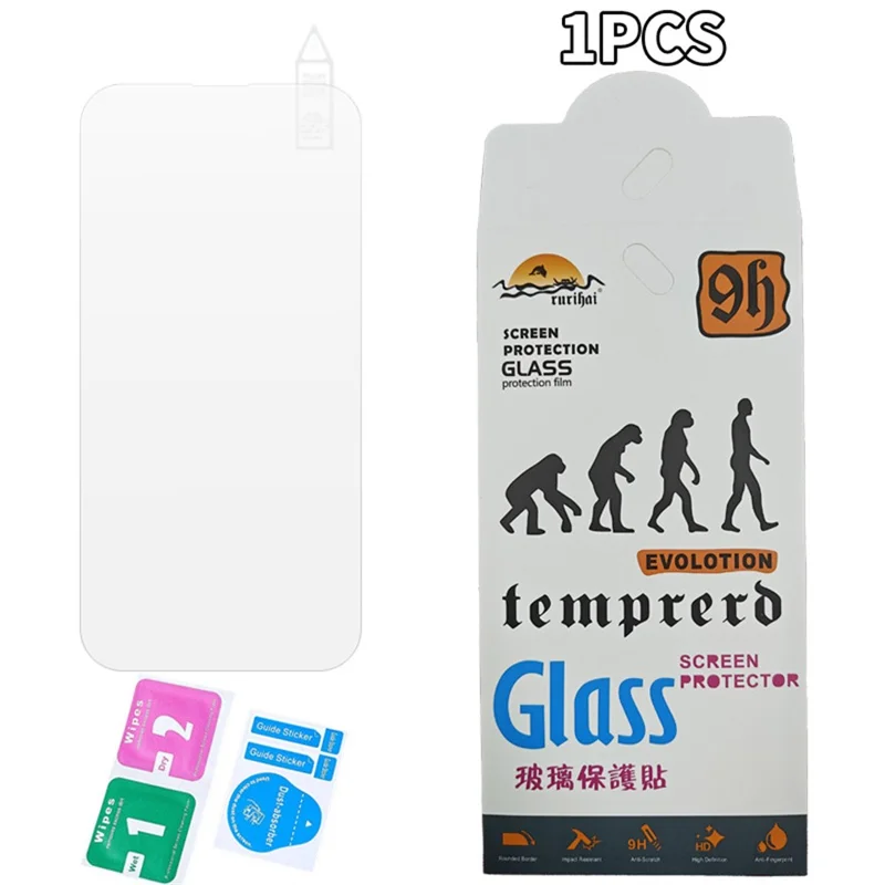 RURIHAI For iPhone 17e / 16e Screen Protector 0.26mm 2.5D High Aluminium-Silicon Glass Film - 4