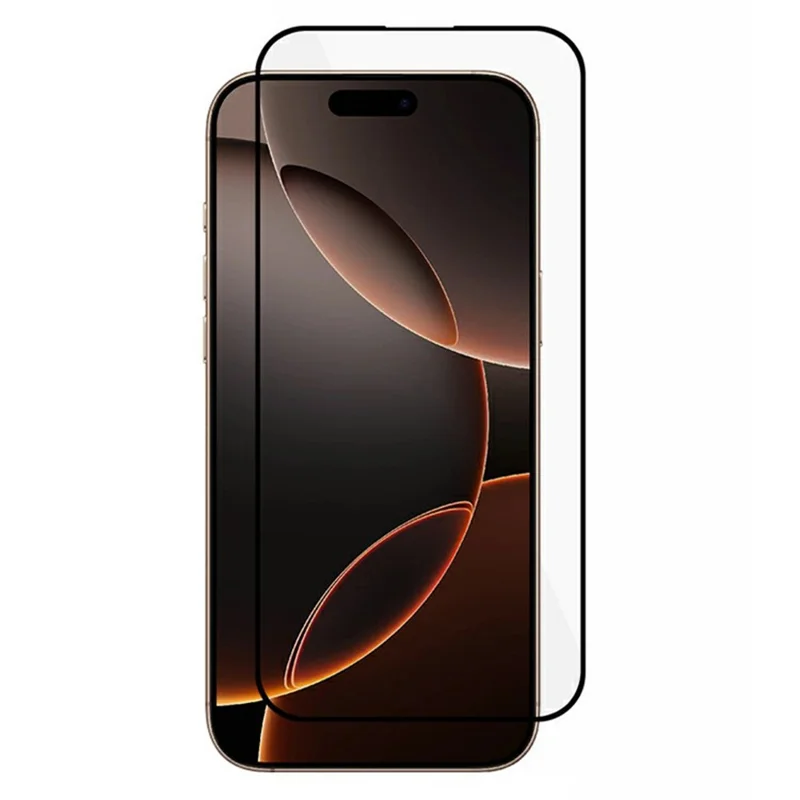 Bulk Purchasing For iPhone 16 Pro Screen Protector Anti-Static Silk Printing Black Arc Edges High Aluminum-Silicon Glass Film - 1