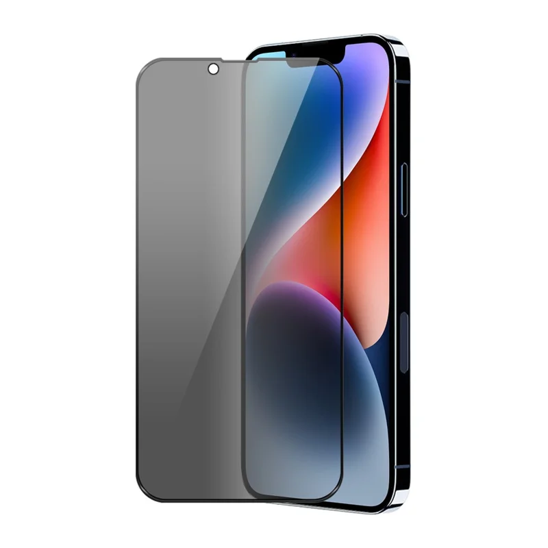 ENKAY HAT PRINCE For iPhone 17e / 16e Privacy Screen Protector 28-degree Anti-Spy Tempered Glass - Black - 1