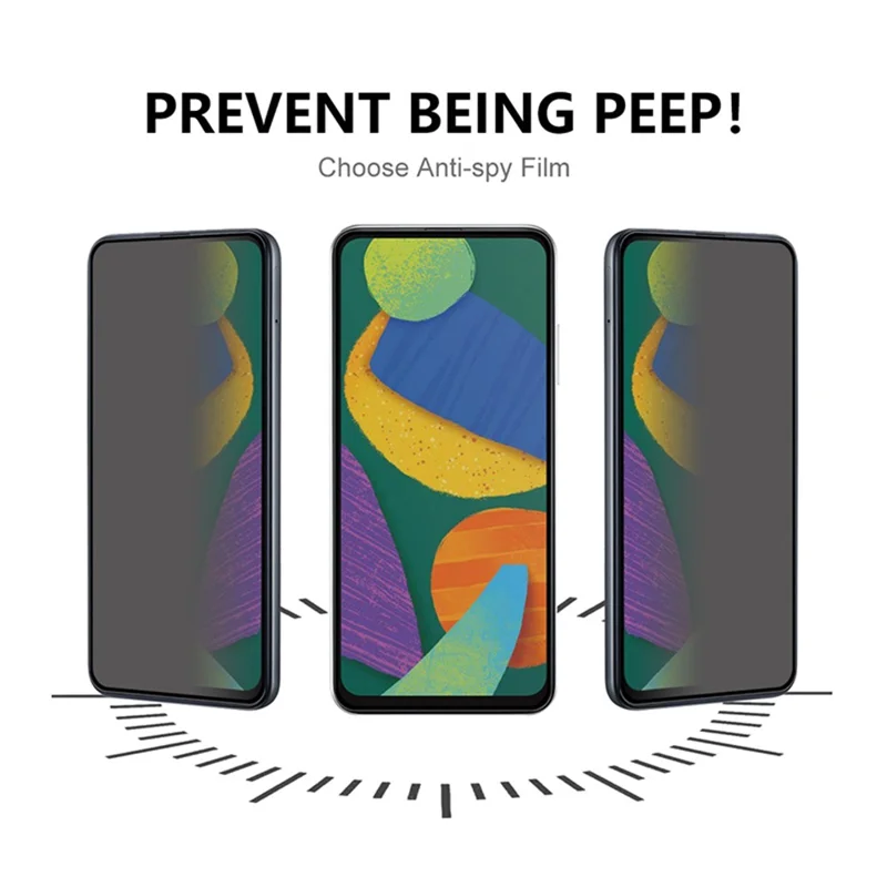 For iPhone 17e / 16e Anti-Spy Tempered Glass Screen Protector Full Covering Scratch-Resistant Film - 3