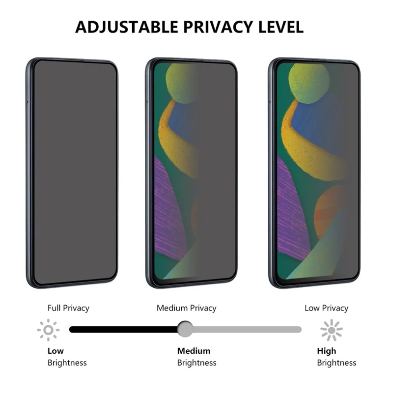 For iPhone 17e / 16e Anti-Spy Tempered Glass Screen Protector Full Covering Scratch-Resistant Film - 4