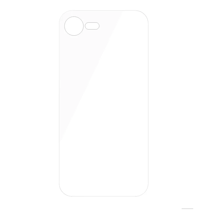 For iPhone 17e / 16e Tempered Glass Phone Back Protector 0.3mm Arc Edge HD Clear Back Film - 2
