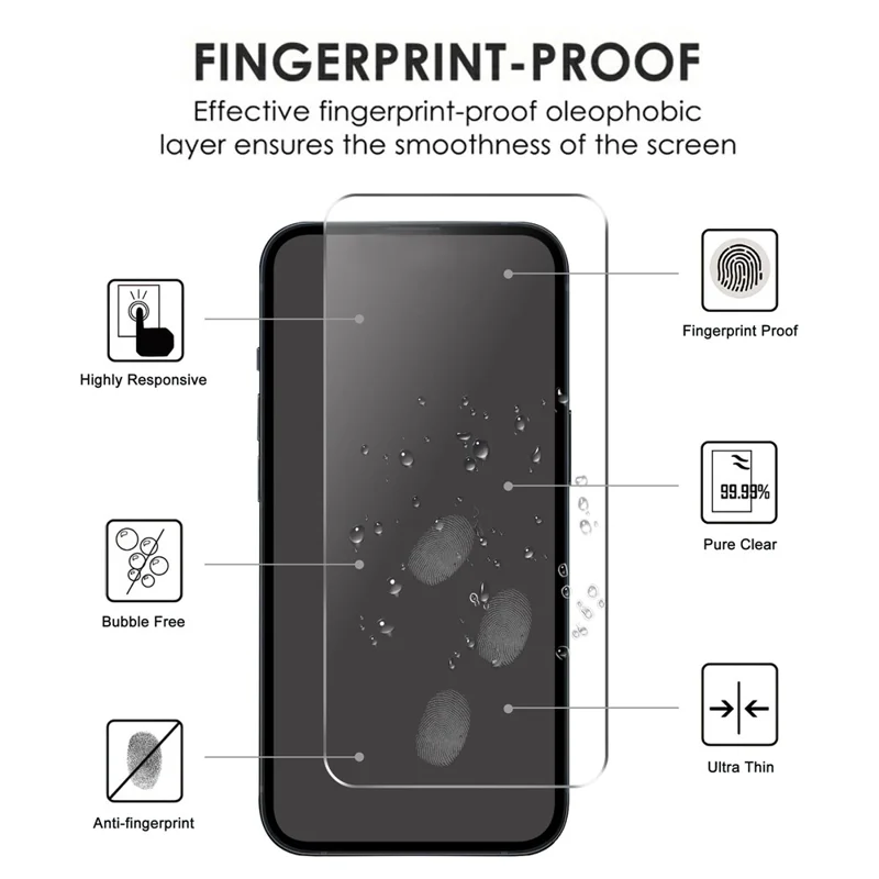 For iPhone 17 Screen Protector 2.5D HD Tempered Glass Film - 5
