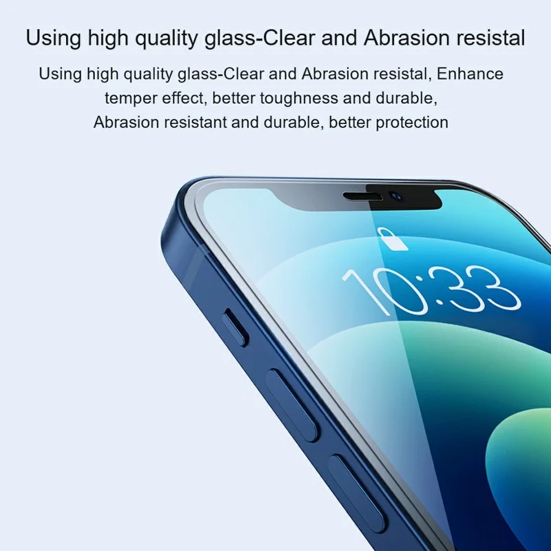 AMORUS For iPhone 17 Front Screen Protector 2.5D Arc Edge 9H High Aluminum-Silicon Glass Film - 4
