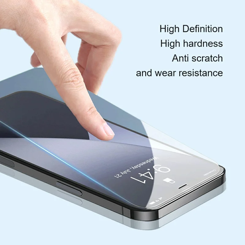 AMORUS For iPhone 17 Pro Front Screen Protector 2.5D Arc Edge 9H High Aluminum-Silicon Glass Film - 3