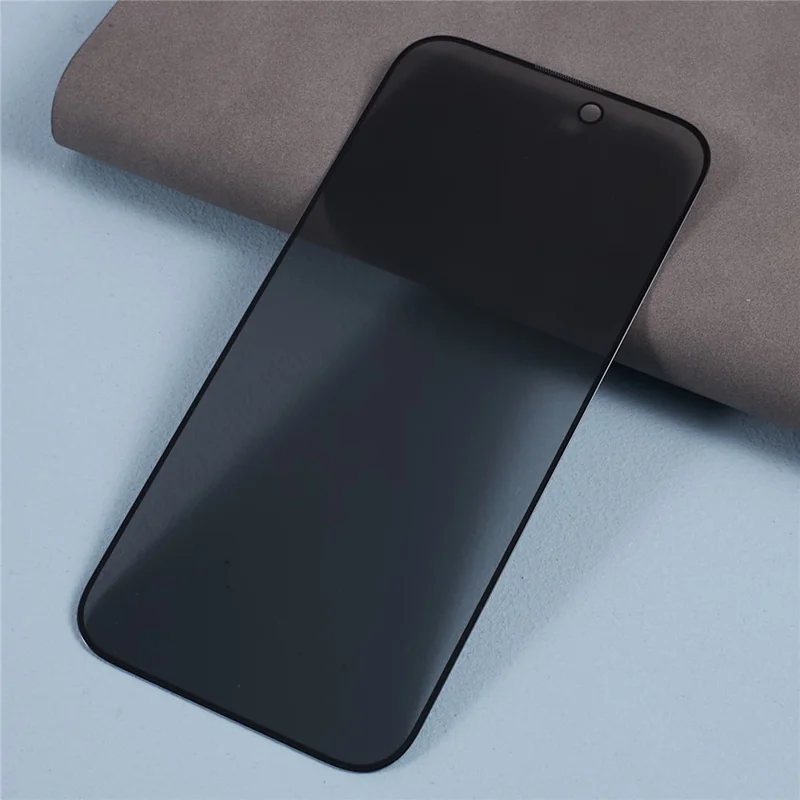 For iPhone 17 Pro Anti-Peep Tempered Glass Full Covering Silk Printing Screen Protector - 3