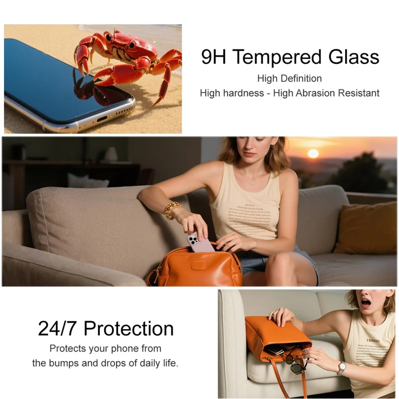 IMAK H Series For iPhone 17 Pro Max Tempered Glass Screen Protector Shatter-Proof Protection - 6