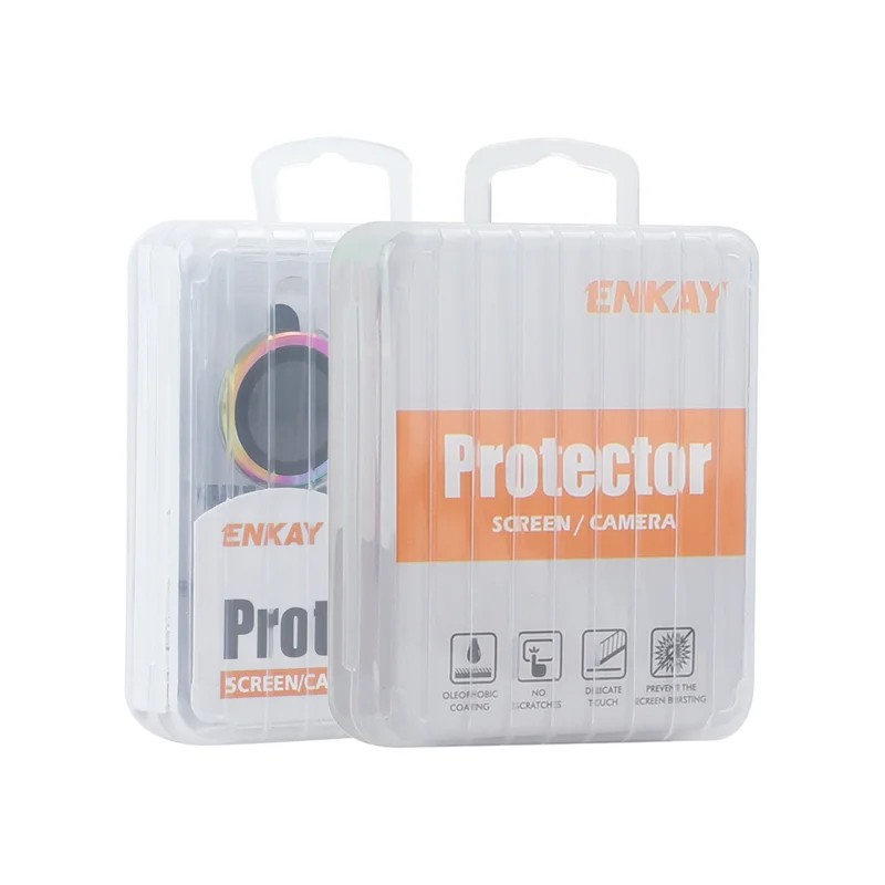 ENKAY HAT PRINCE For iPhone 17 Pro / iPhone 17 Pro Max Camera Lens Protector Glitter Decor Tempered Glass Lens Film - Black - 7
