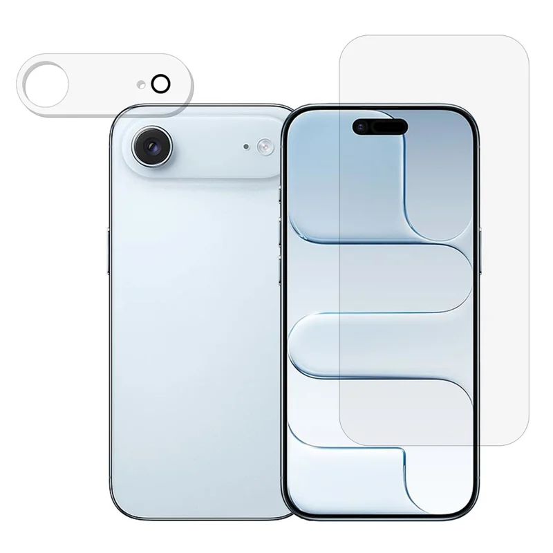 For iPhone Air Screen Protector 0.3mm Arc Edge Ultra Clear Tempered Glass Film with Camera Lens Protector - 1