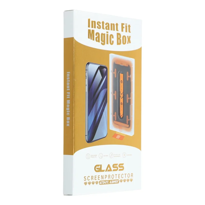 For iPhone 17 Pro Max Screen Protector Anti Spy High Aluminium Silicon Glass Film with Dust Removal Tool - 6