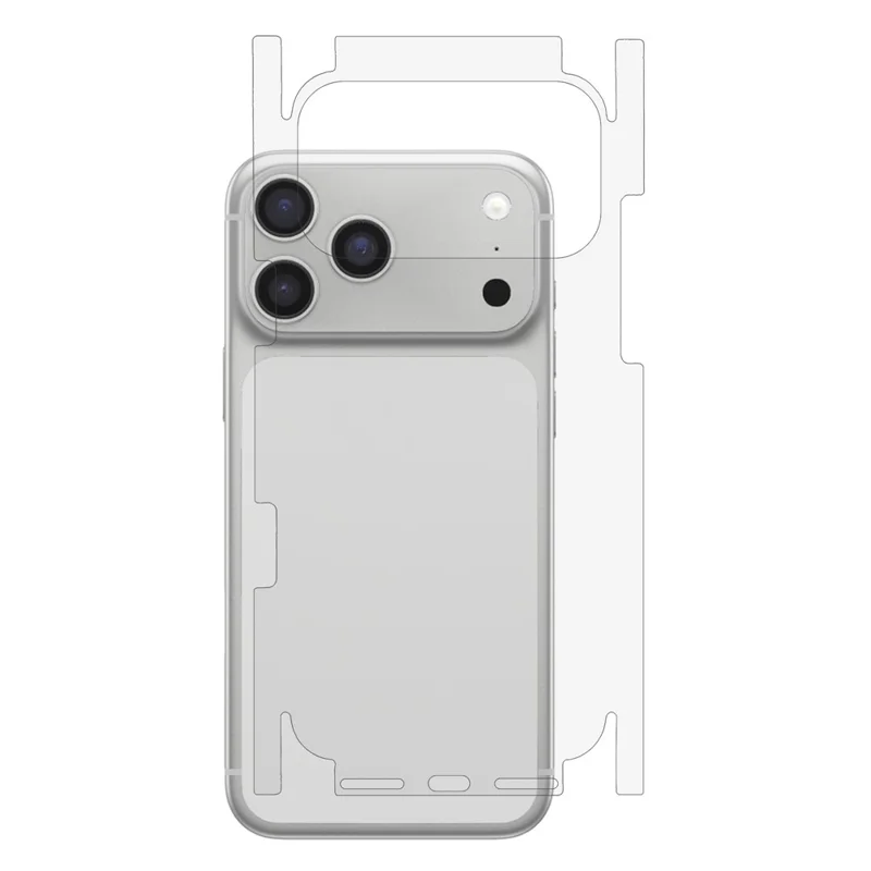 For iPhone 17 Pro Max Phone Back Side Protector Full Coverage Soft PET Film - 1