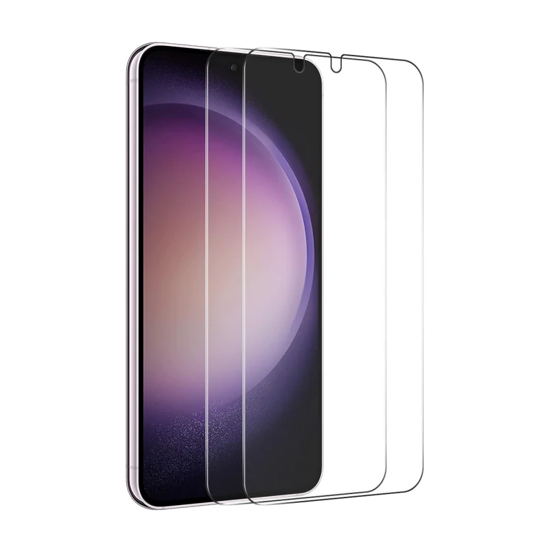 ENKAY HAT PRINCE For Samsung Galaxy S26 2Pcs Screen Protector Fingerprint Unlock 0.18mm High Aluminum-silicon Glass - Transparent - 1