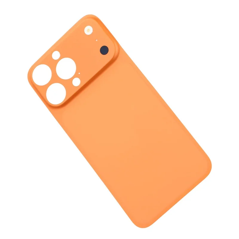 For iPhone 16 Pro Max Back Cover Film Transform to 17 Pro Max Full Coverage PMMA Phone Back Protector - Orange - 4