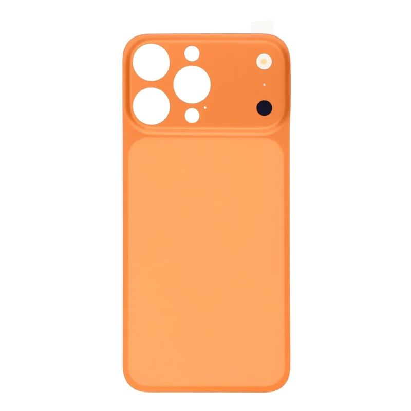 For iPhone 15 Pro Max Back Cover Film Transform to 17 Pro Max Full Coverage PMMA Phone Back Protector - Orange - 2