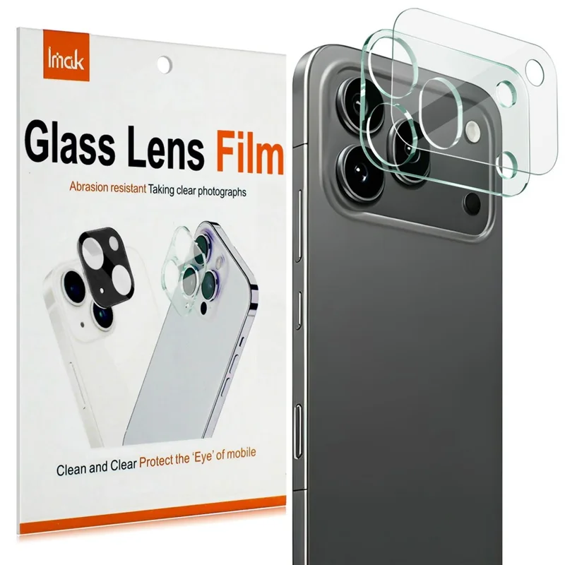 IMAK For Honor 600 Pro 5G Tempered Glass Full Cover Camera Lens Protector + Acrylic Lens Cap - Transparent - 1