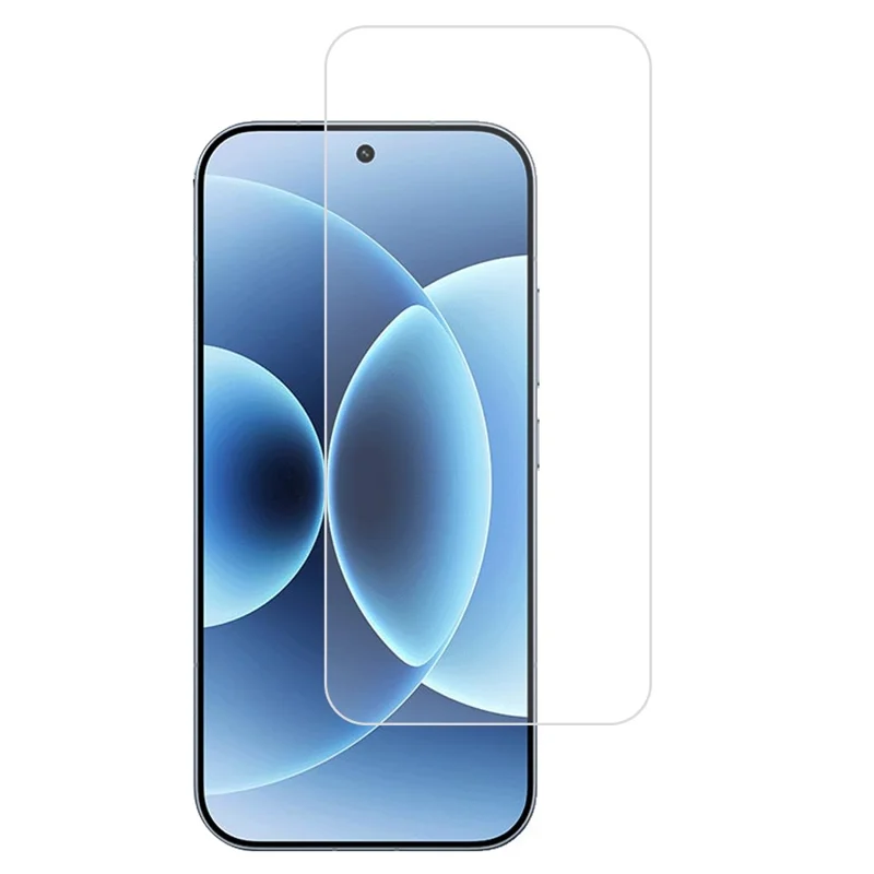 For Xiaomi 17T Tempered Glass Full Screen Protector 2.5D Arc Edge Film (Fingerprint Unlock) (NOT Complete Covering) - Transparent - 1