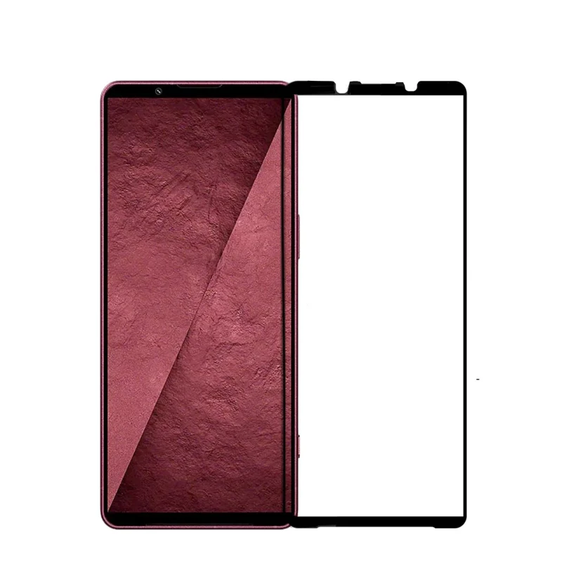 MOFI for Sony Xperia 1 VIII Screen Protector 9H Full Glue Full Coverage High Aluminum-Silicon Glass Film - Black - 1