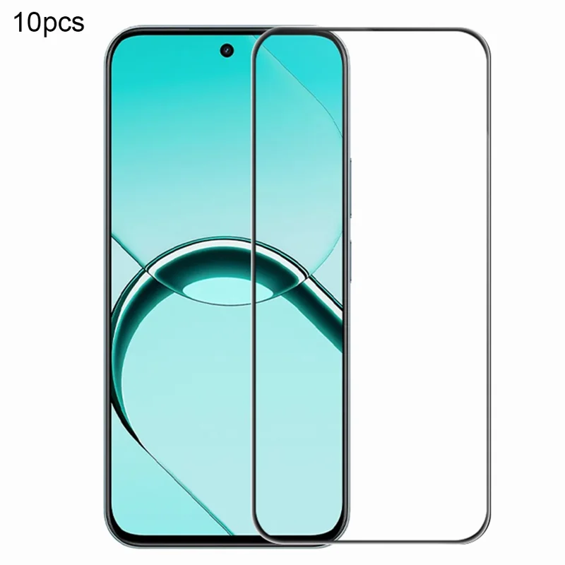 RURIHAI 10Pcs Full Screen Protector For Realme C100 5G / C100 4G / C100i 4G / C100x 4G / 16T 5G / C83 5G / P4 Lite 5G , Full Glue 0.26mm 2.5D High Aluminium-Silicon Glass Film - 1