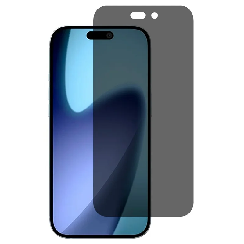 For iPhone 18 Pro Privacy Screen Protector Tempered Glass Anti Peep Film Full Coverage - Black - 1
