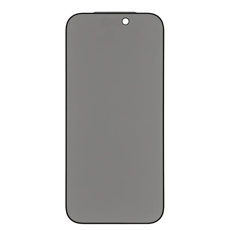 For iPhone 18 Pro Privacy Screen Protector Matte Silk Printing Anti-Spy Tempered Glass Film with Dust-Proof Mesh - Black - 2