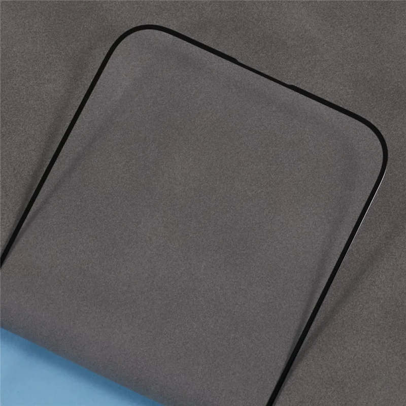 For iPhone 18 Pro Max Screen Protector Silk Print Full Glue 9D Tempered Glass Film - Black - 5