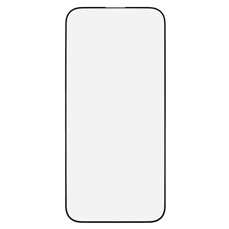 For iPhone 18 Pro Screen Protector Silk Print Full Glue 9D Tempered Glass Film - Black - 2