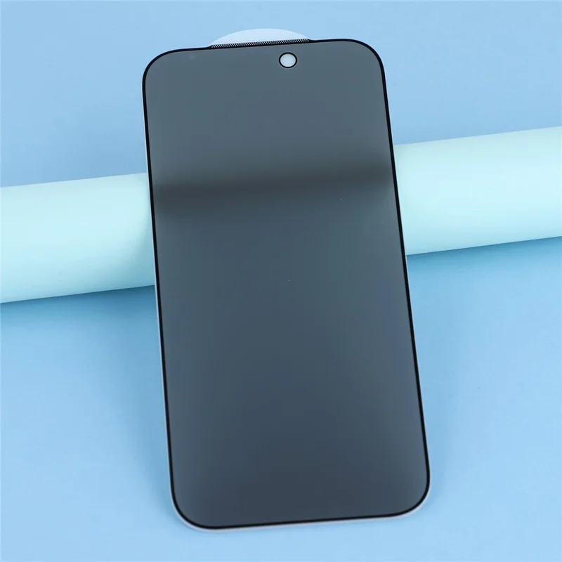 For iPhone 18 Pro Max Anti-Peep Screen Protector Tempered Glass Film - Black - 3
