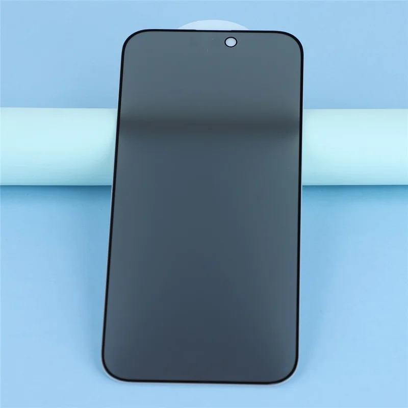 For iPhone 18 Pro Max Anti-spy Screen Protector Full Glue Bright Silk Printing Edge Matte Full Cover Tempered Glass Film - Black - 2