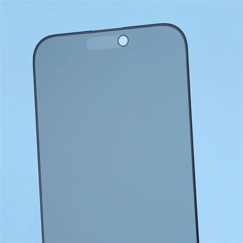 For iPhone 18 Pro Max Anti-spy Screen Protector Full Glue Bright Silk Printing Edge Matte Full Cover Tempered Glass Film - Black - 4