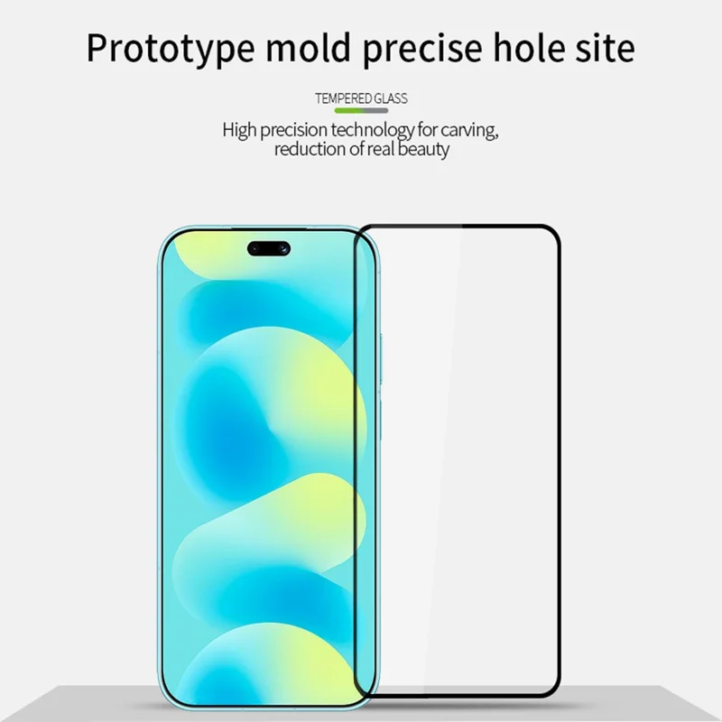 PINWUYO for Huawei nova 16 Ultra 5G Tempered Glass Film JK Series-2 9H Full Glue Full Screen Protector - Black - 1