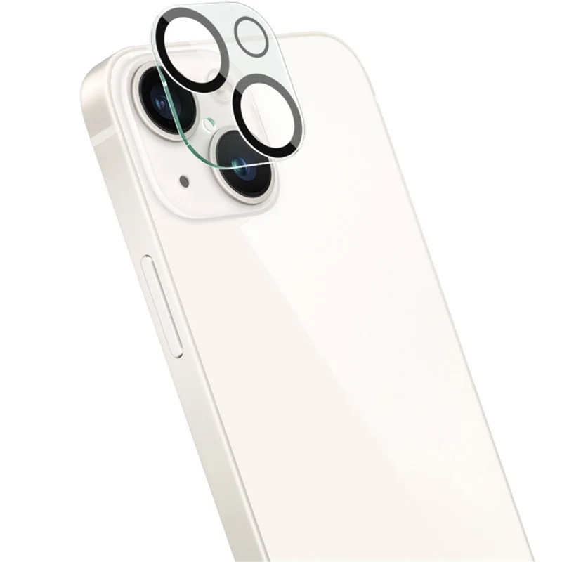 IMAK For iPhone 15 / 15 Plus Integrated Camera Lens Film Tempered Glass Lens Protector + Acrylic Lens Cap - 4