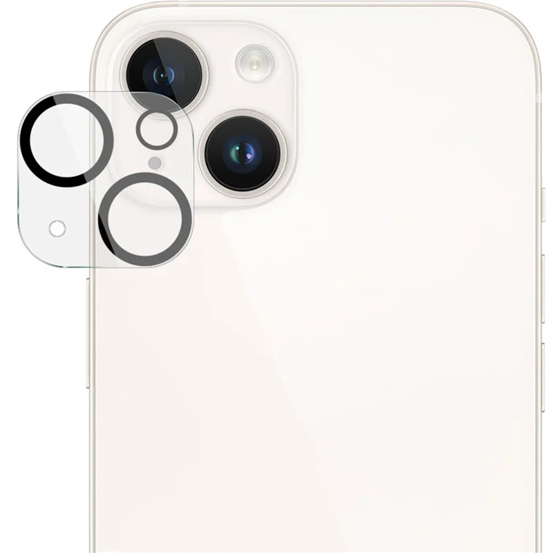 IMAK For iPhone 15 / 15 Plus Integrated Camera Lens Film Tempered Glass Lens Protector + Acrylic Lens Cap - 5