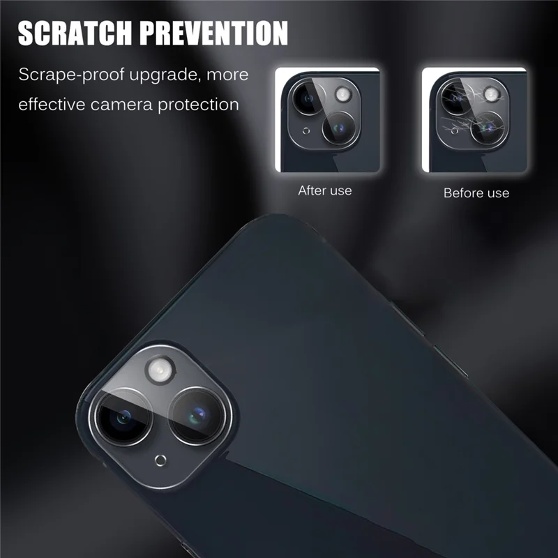 Tempered Glass Camera Lens Protector for iPhone 15 / 15 Plus Anti-explosion Ultra Clear Phone Lens Film - 4