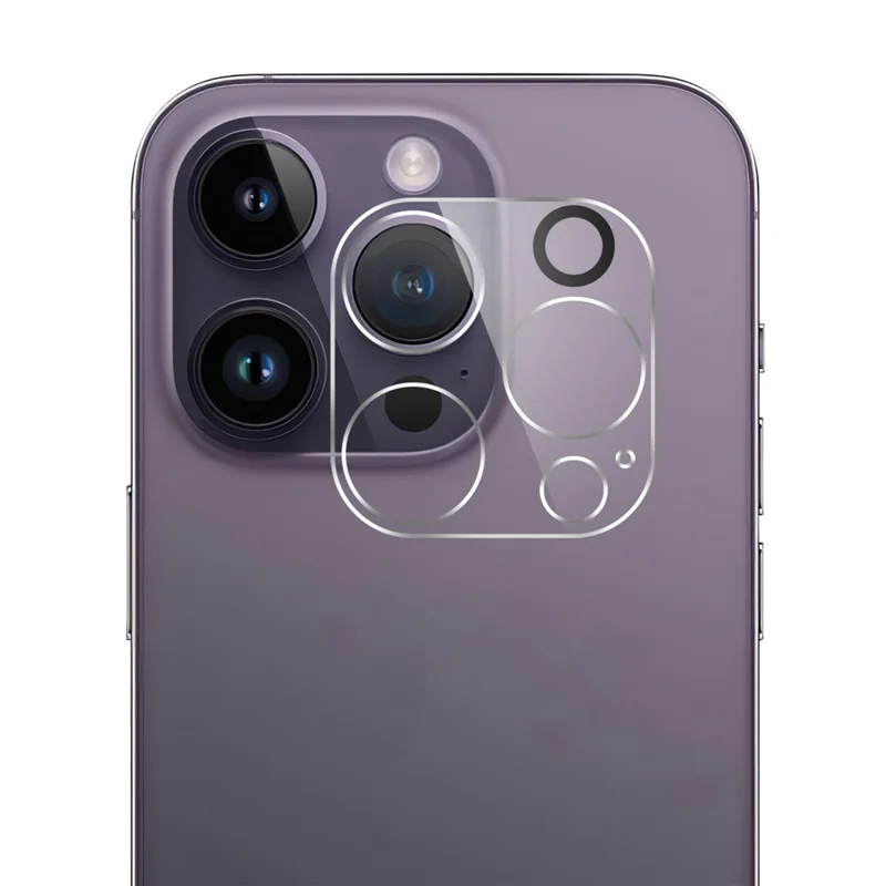 HD Clear Camera Lens Protector for iPhone 15 Pro / 15 Pro Max , Anti-explosion Tempered Glass Phone Rear Lens Film - 1