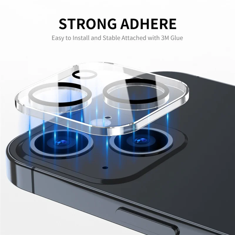 ENKAY HAT PRINCE For iPhone 15 / 15 Plus Camera Lens Protector Tempered Glass High Transparency Lens Film - Black Circle - 3