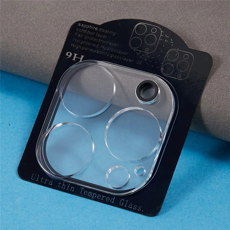 For iPhone 15 Pro / 15 Pro Max Tempered Glass Phone Lens Protector One-piece Lens Anti-scratch Film - 3