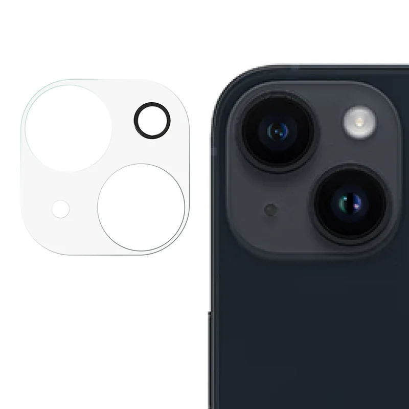3D Camera Lens Protector for iPhone 15 / 15 Plus , Tempered Glass HD Clear Phone Camera Lens Film - 1
